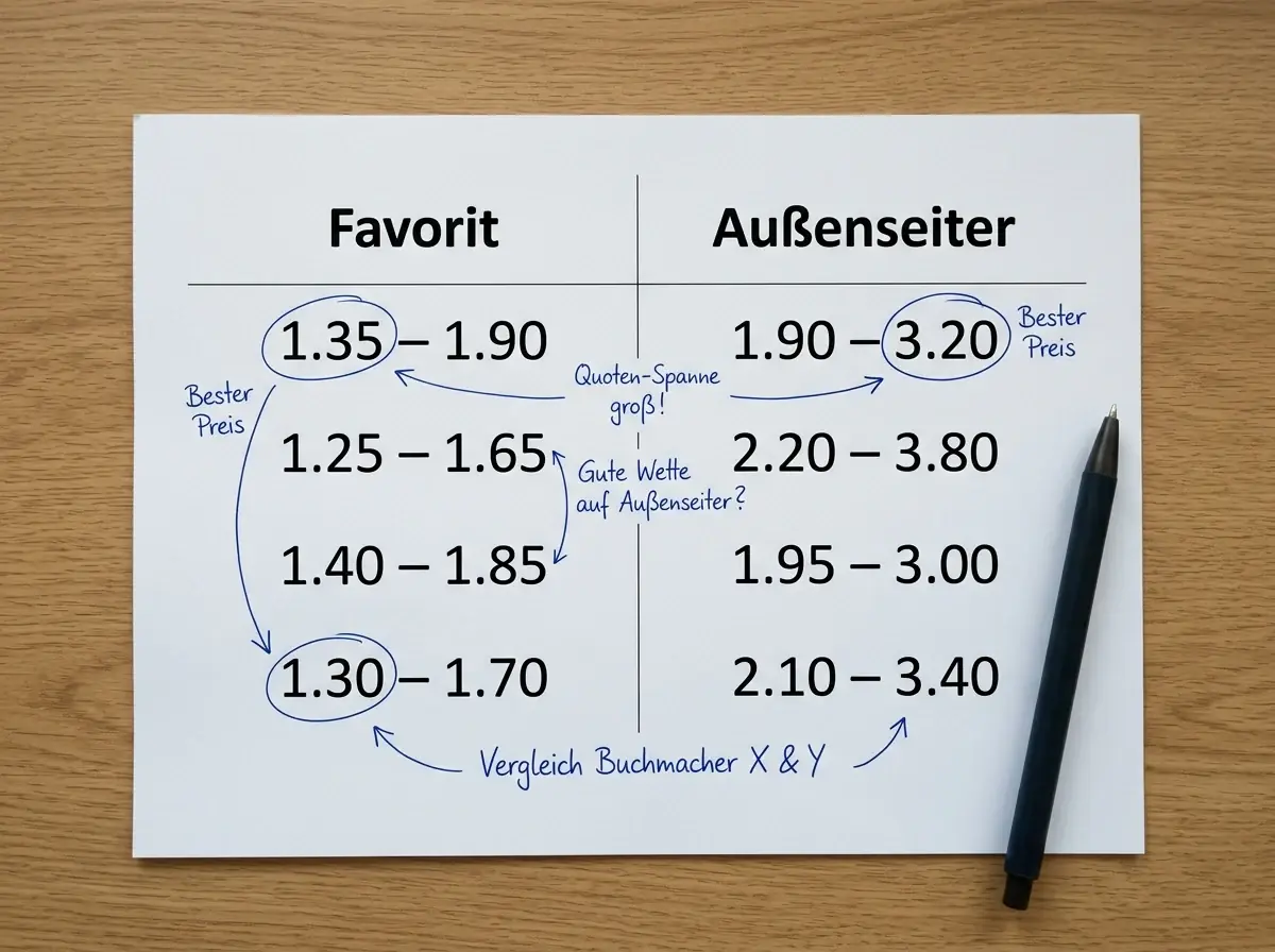 Buchmacher Preissetzung bei der Badminton Erster-Satz-Wette – typische Quoten und Margenstruktur