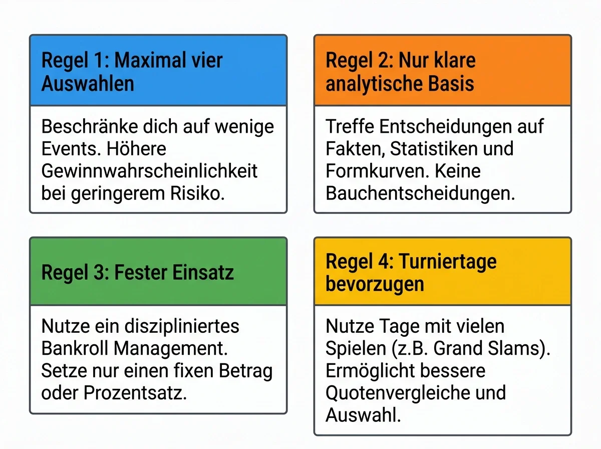 Übersicht praktische Grundregeln für Badminton-Kombiwetten: Auswahl, Budget und Marktauswahl