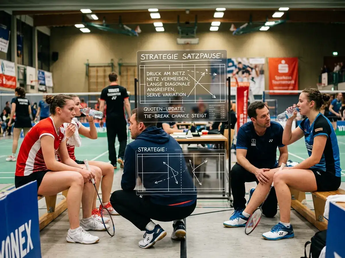 Badminton Satzpause als strategisches Live-Wett-Fenster – 120 Sekunden Wettchance zwischen den Sätzen