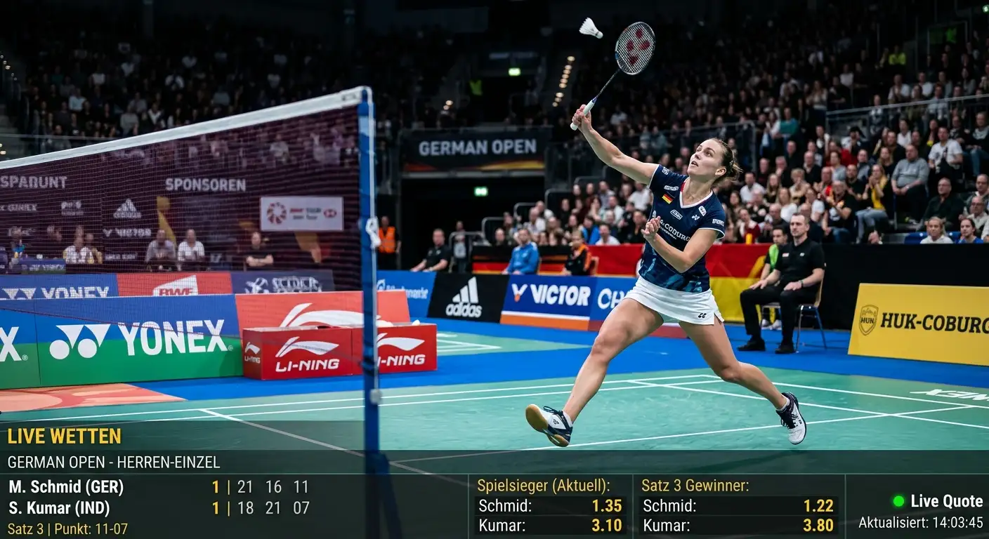 Interwetten Badminton Live-Wetten in Echtzeit – Satzpausen-Fenster und In-Play-Marktabdeckung