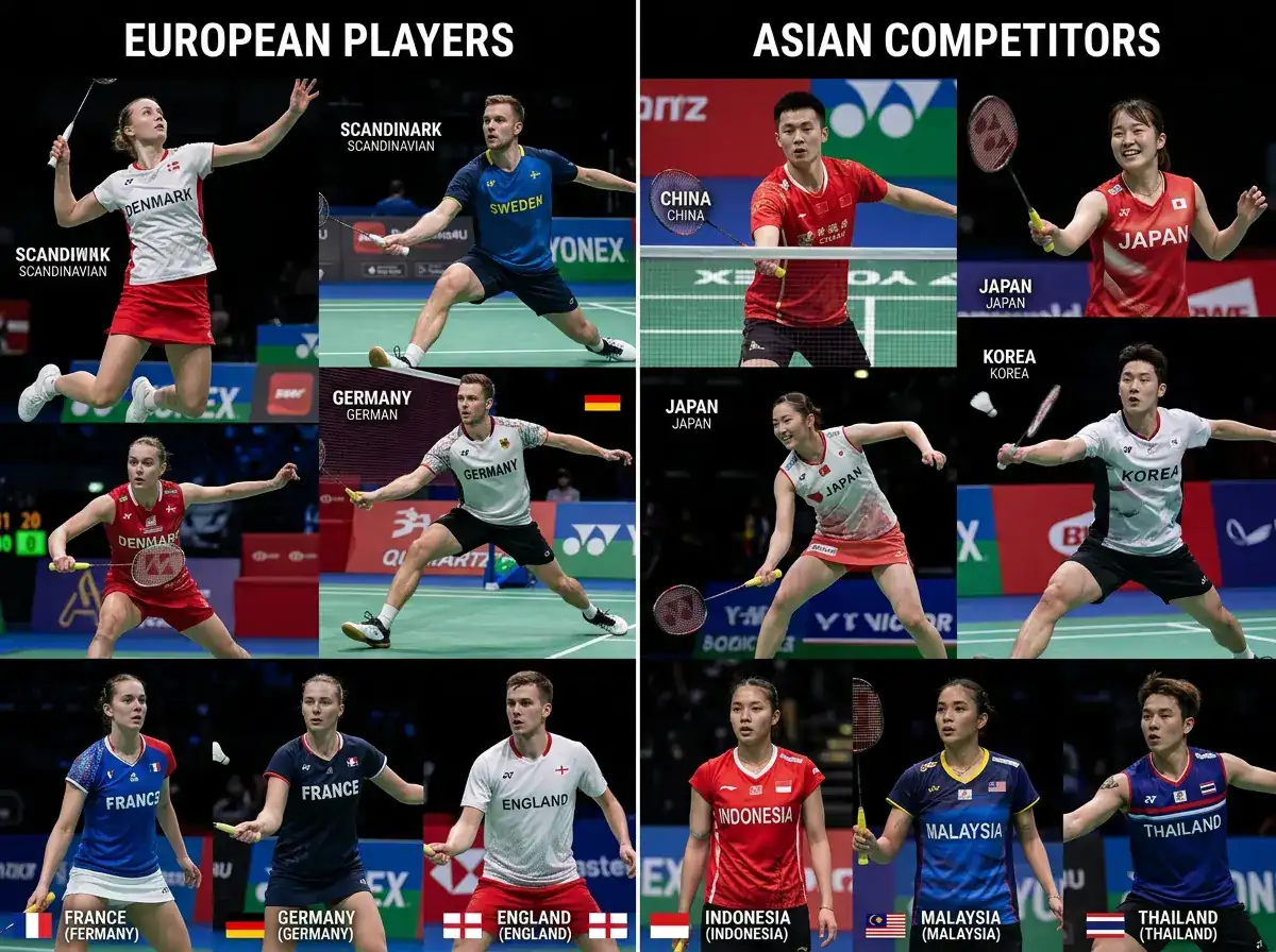 Feldstruktur beim YONEX German Open – Europäer gegen asiatische Spieler im Wettvergleich
